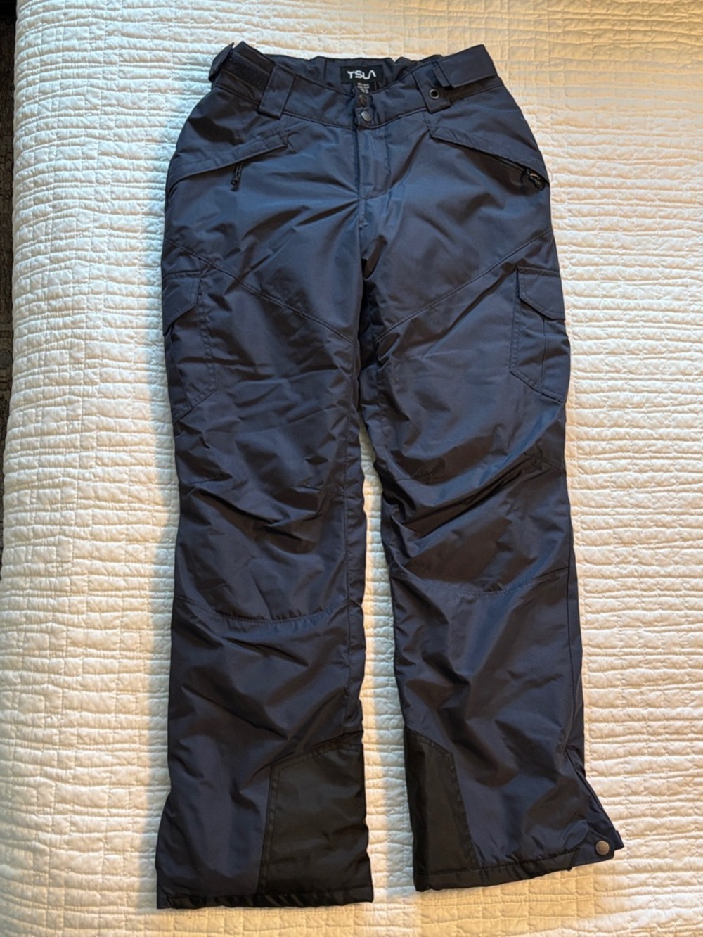 TSLA Women's Blue Cargo Snow Pants